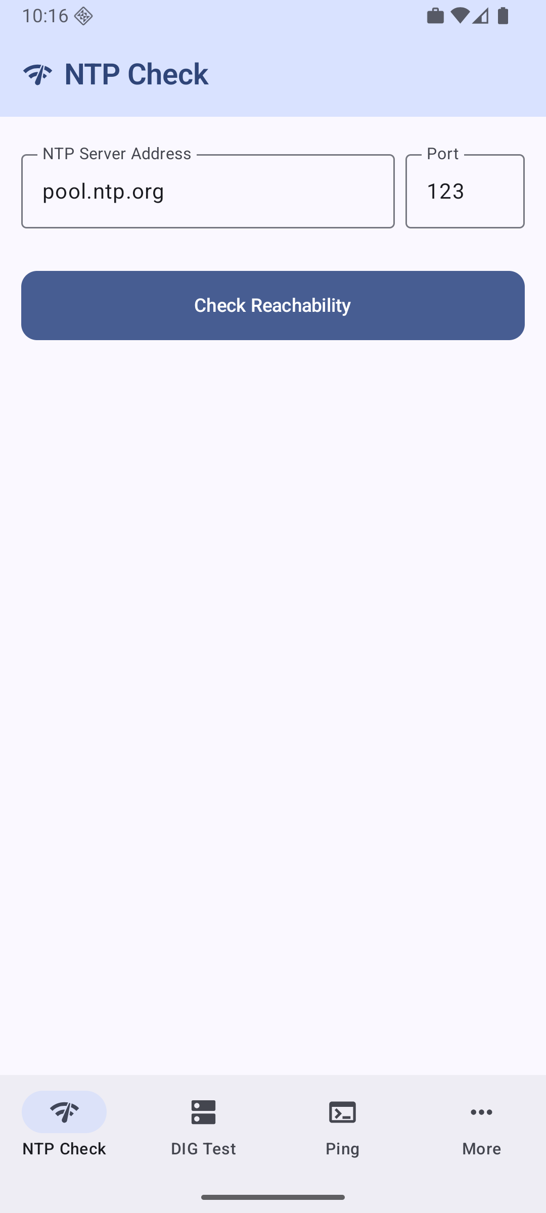 NTP DIG PING MORE in secure Work Profile (Android 16)