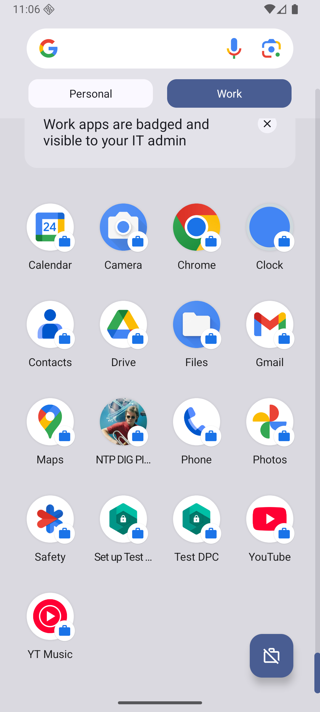 NTP DIG PING MORE in secure Work Profile (Android 16) WP
